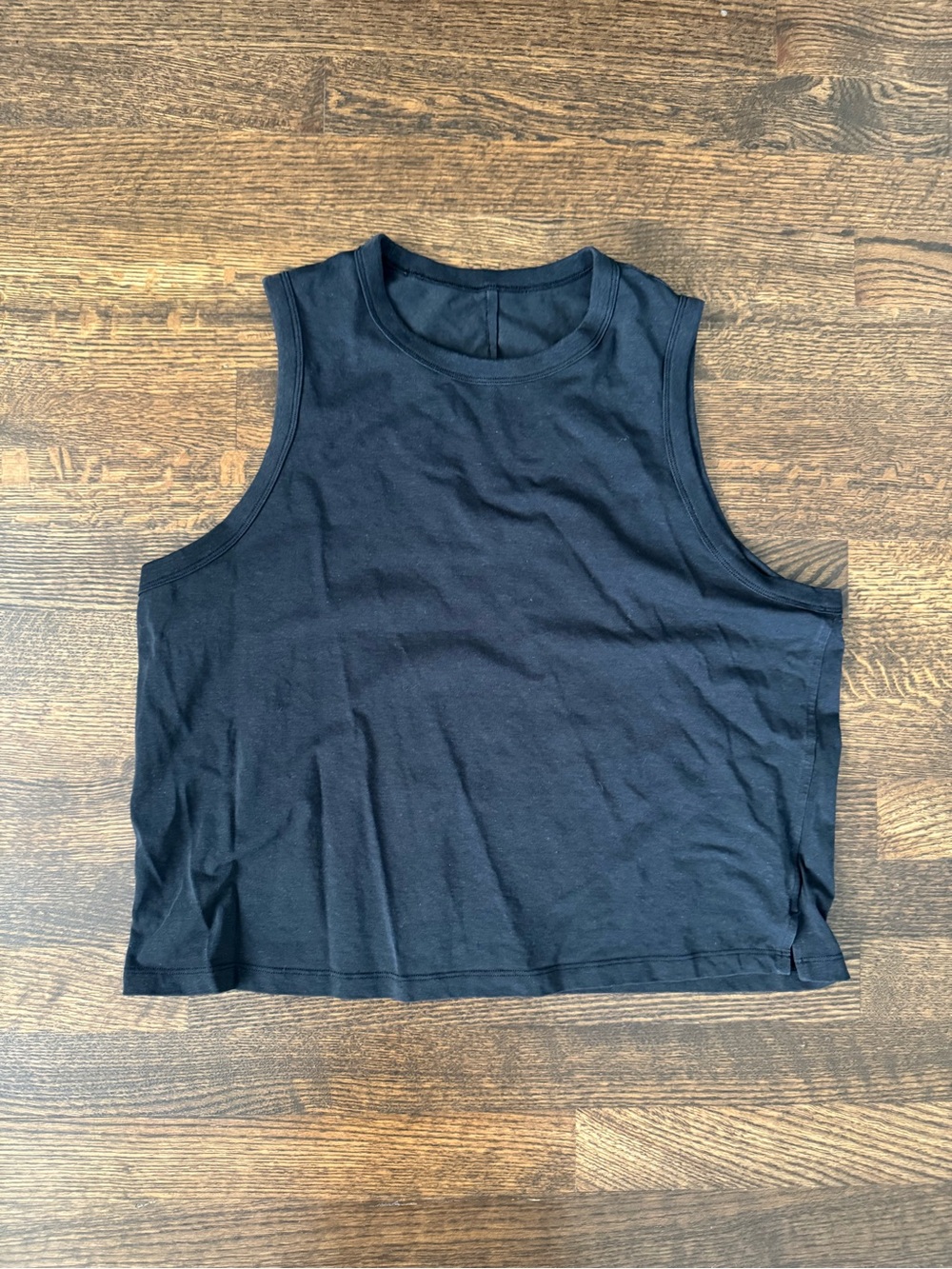 Lululemon Black Classic-Fit Cotton-Blend Tank